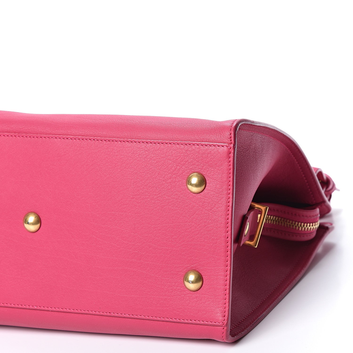 Saint Laurent Calfskin Small Classic Y Cabas Fuchsia 8 of 8