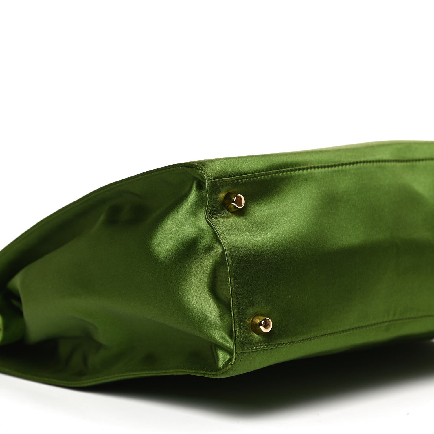 Prada Satin Framed Bag Green 9 of 10