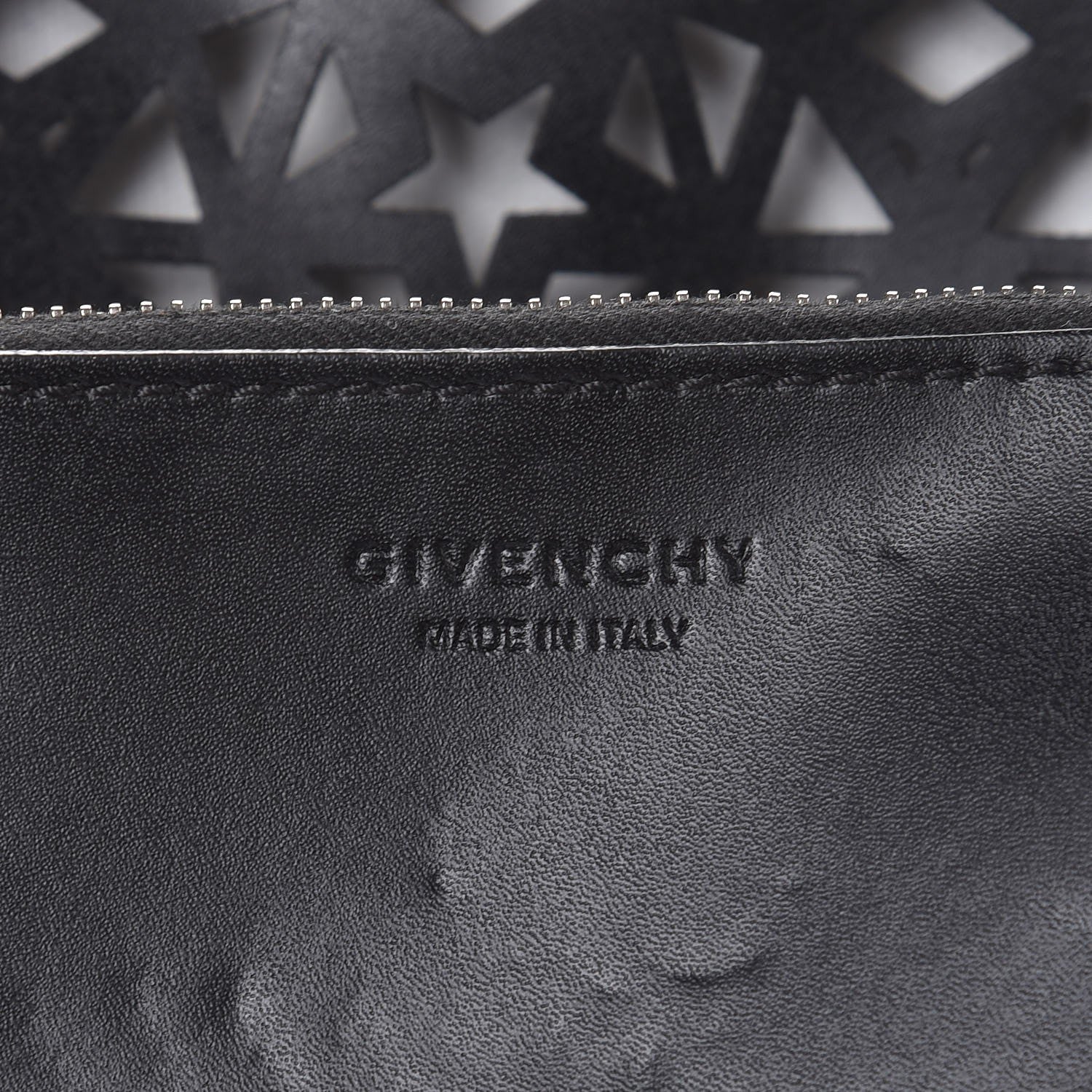 Givenchy Calfskin Lazer Cut Large Antigona Tote Black White 9 of 16