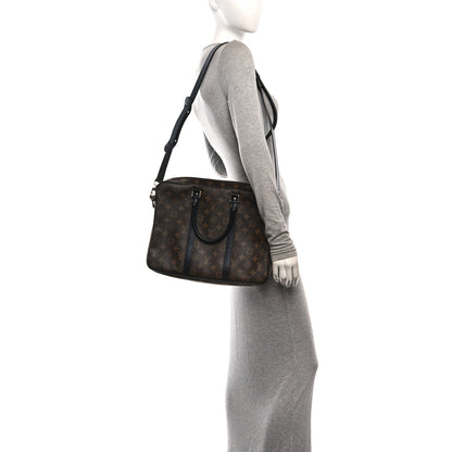 Louis Vuitton Monogram Macassar Porte-Documents Voyage PM 2 of 9