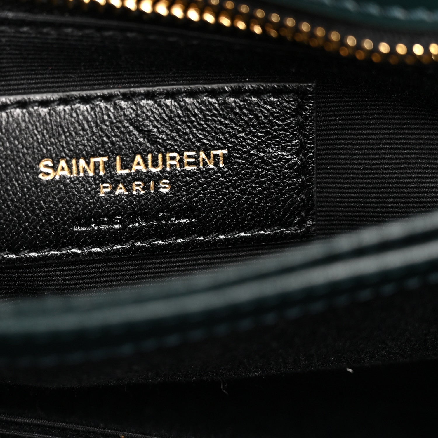Saint Laurent Velvet Y Quilted Monogram Toy Loulou Chain Satchel Dark Ottanio 6 of 9