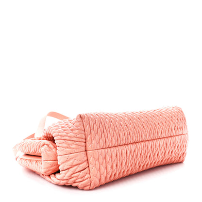 Bottega Veneta Lambskin Knit Small The Point Triangle Bag Peachy 4 of 9
