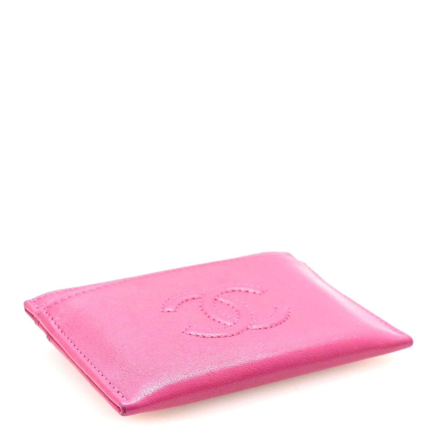 Chanel Goatskin Timeless CC Card Holder Fuchsia 4 of 9
