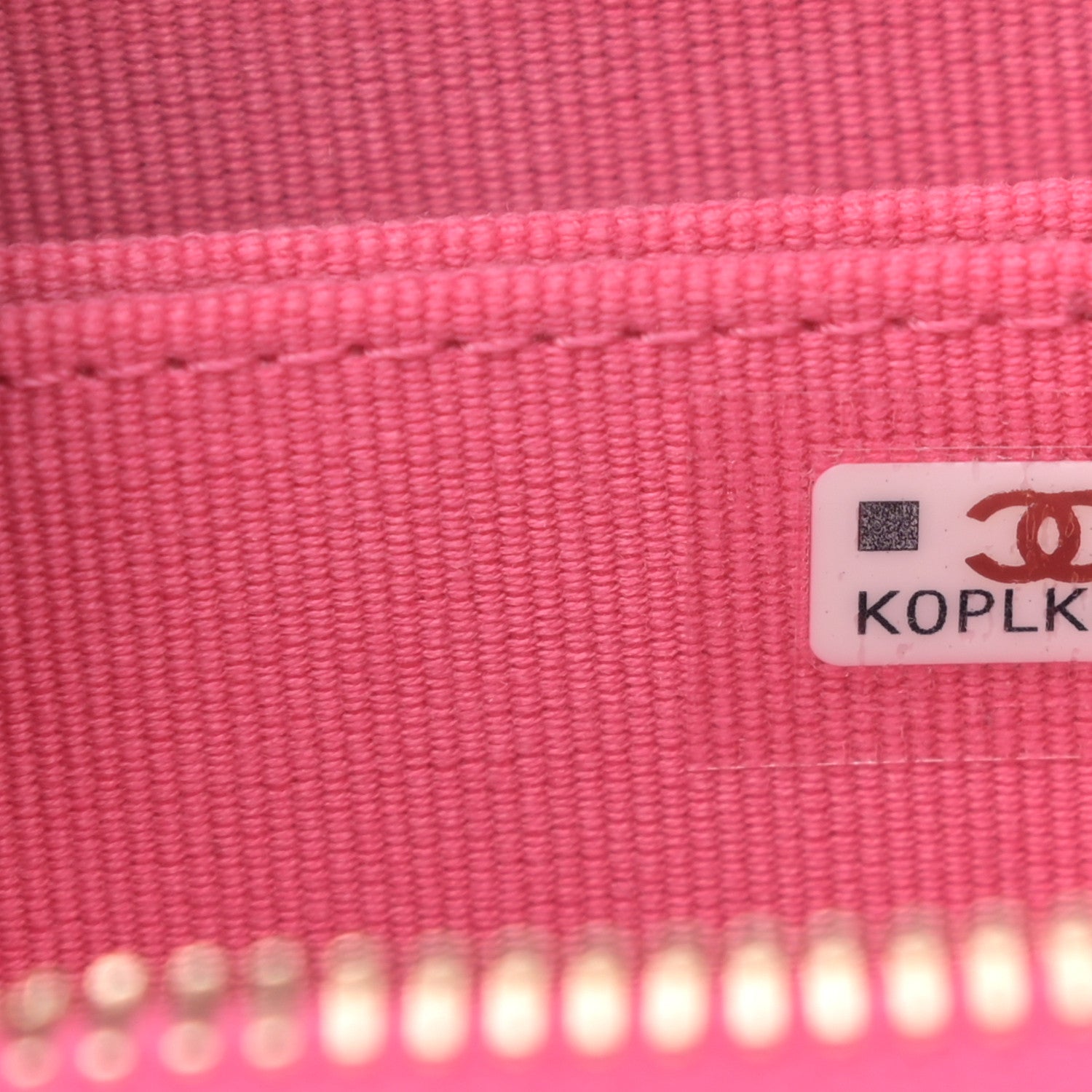 Chanel Caviar Quilted Zip Coin Purse Pink 7 of 8
