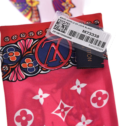 Louis Vuitton Silk Monogram World Of Love Bandeau White 4 of 4