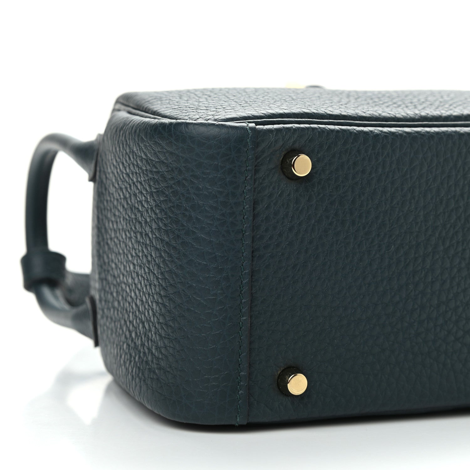 Hermes Taurillon Clemence Mini Lindy 20 Vert Cypress 8 of 10