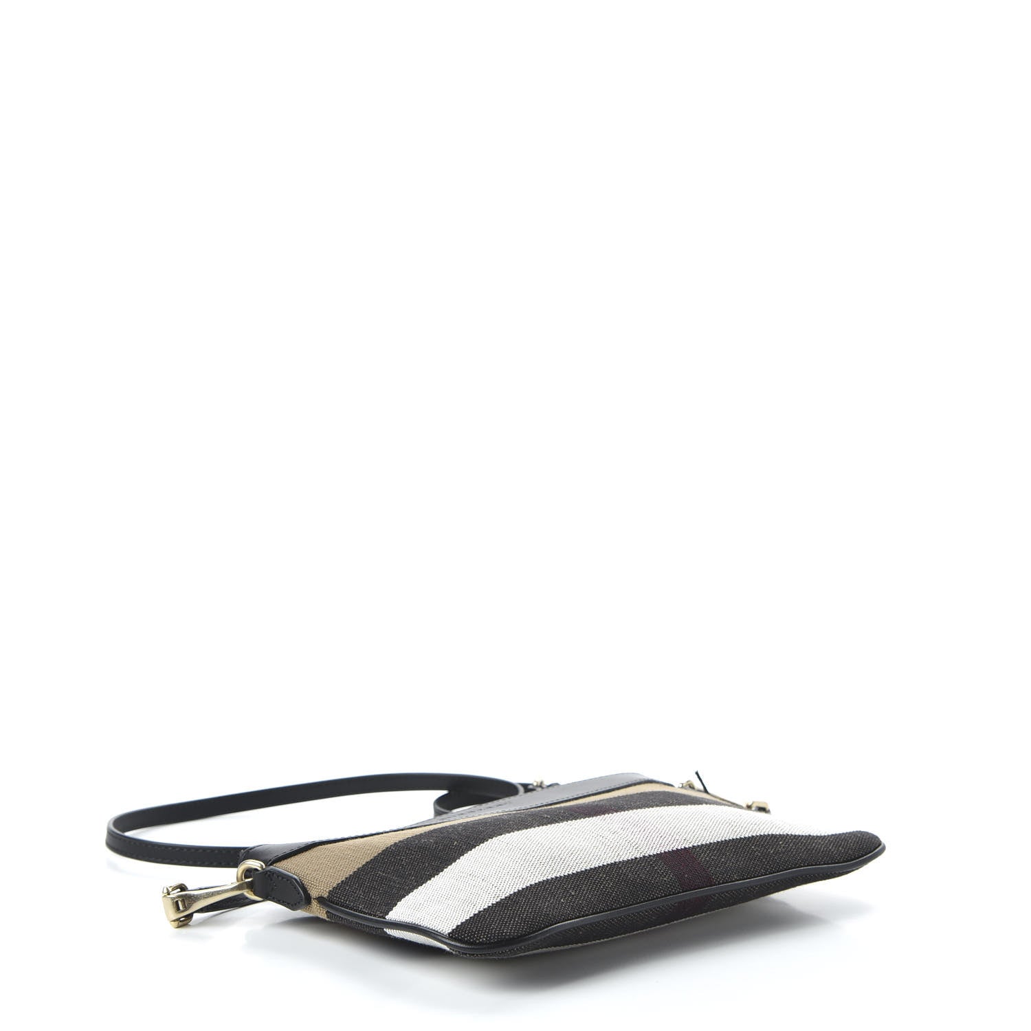 Burberry House Check Derby Peyton Crossbody Clutch Bag Black 4 of 9