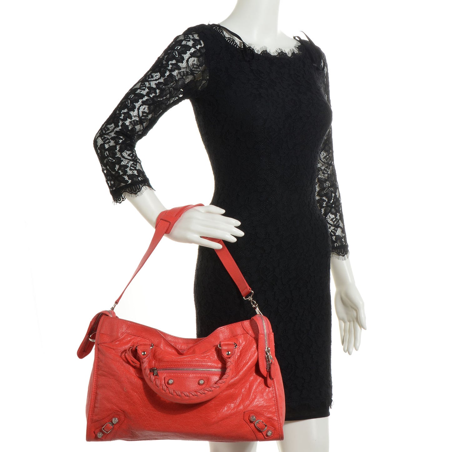 Agneau Giant 12 Silver Hardware City Rose Corail