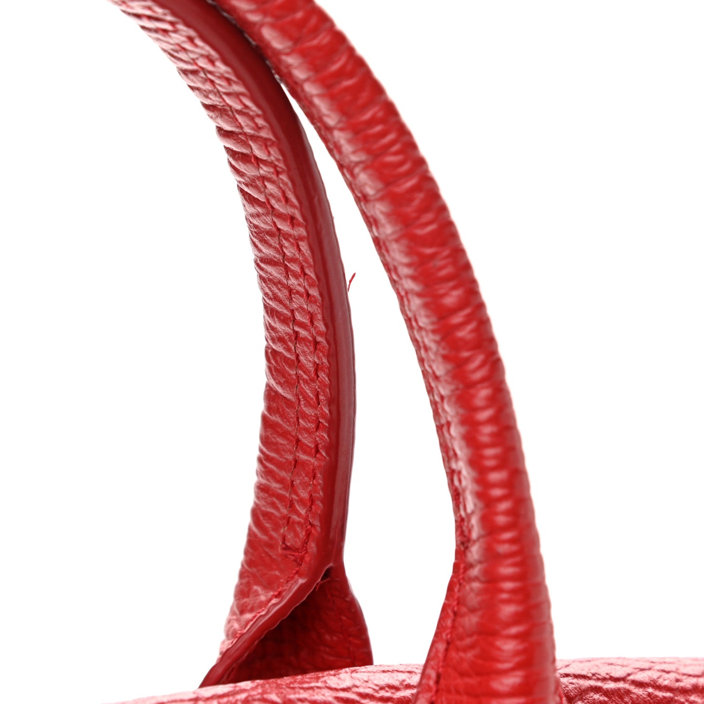 Textured Calfskin Medium Pashli Satchel Red