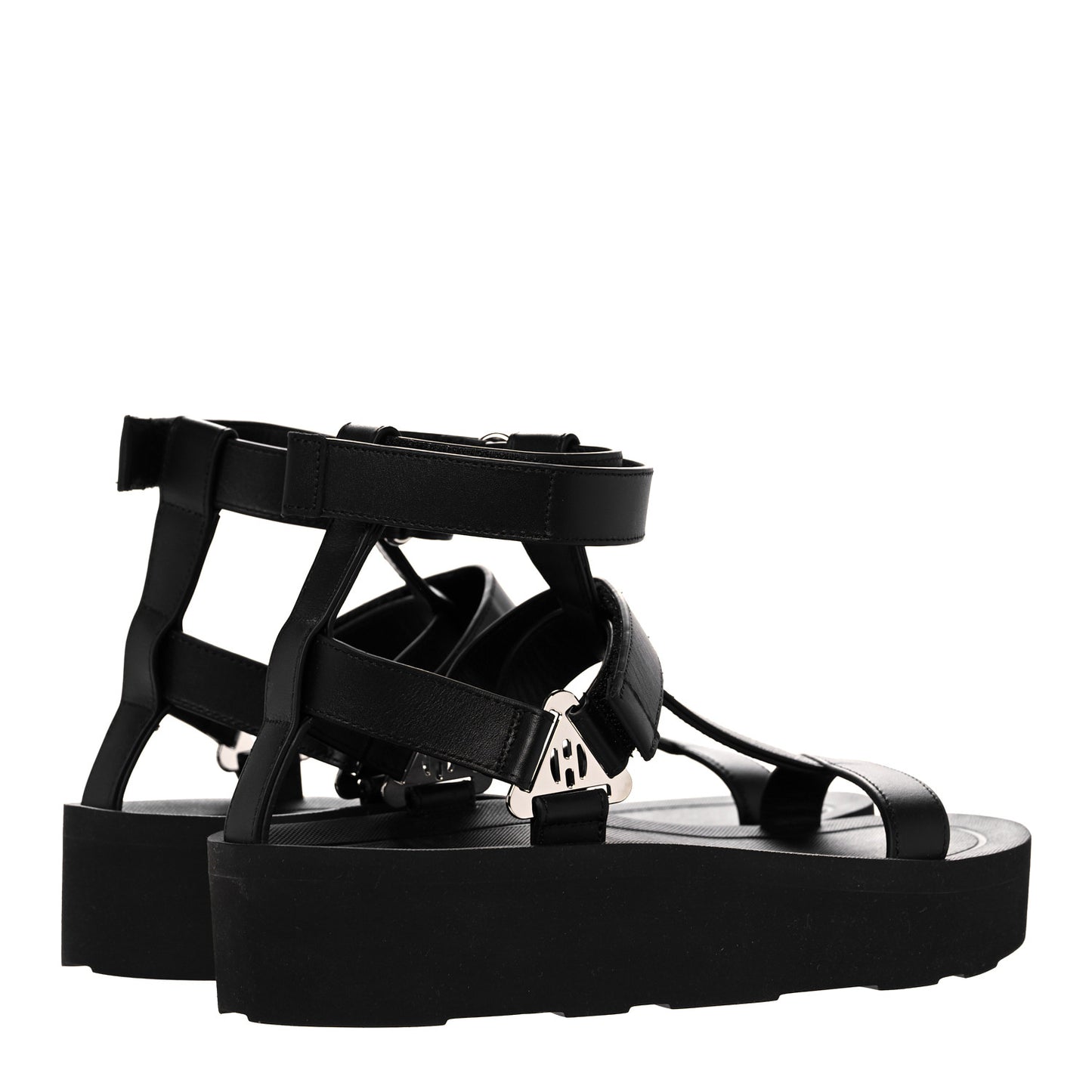 Calfskin Womens Enid Sandals 37 Black