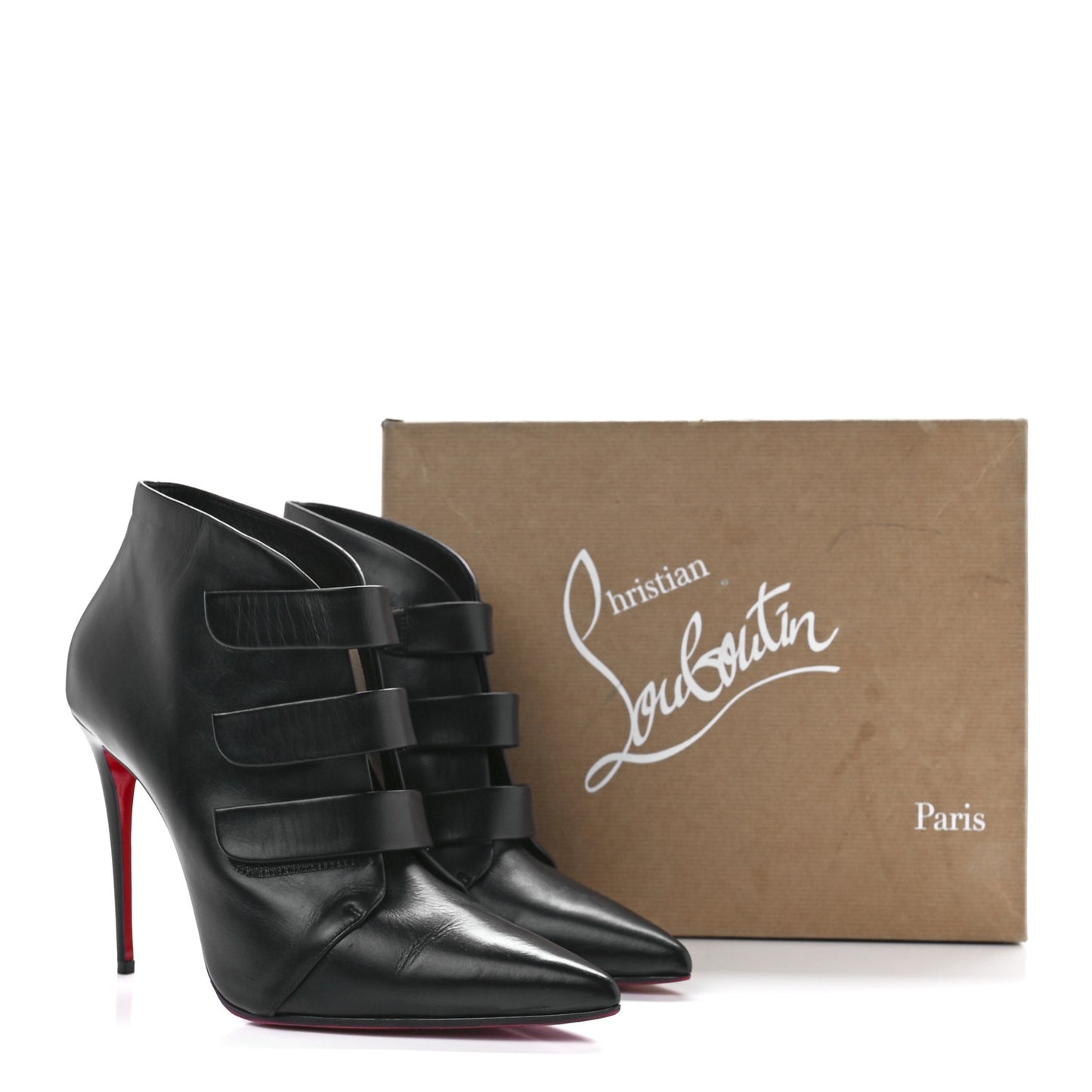 Calfskin Triniboot 100 Booties 40 Black