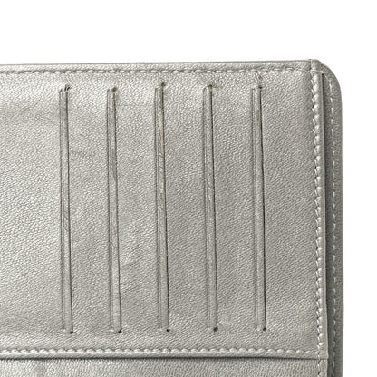 Chanel Lambskin Camellia Embossed Zipped Pocket Wallet Black 11 of 20