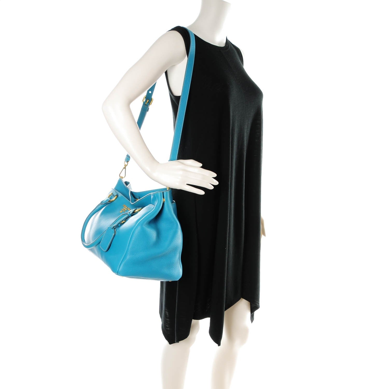 Prada Vitello Daino East West Tote Voyage 2 of 9