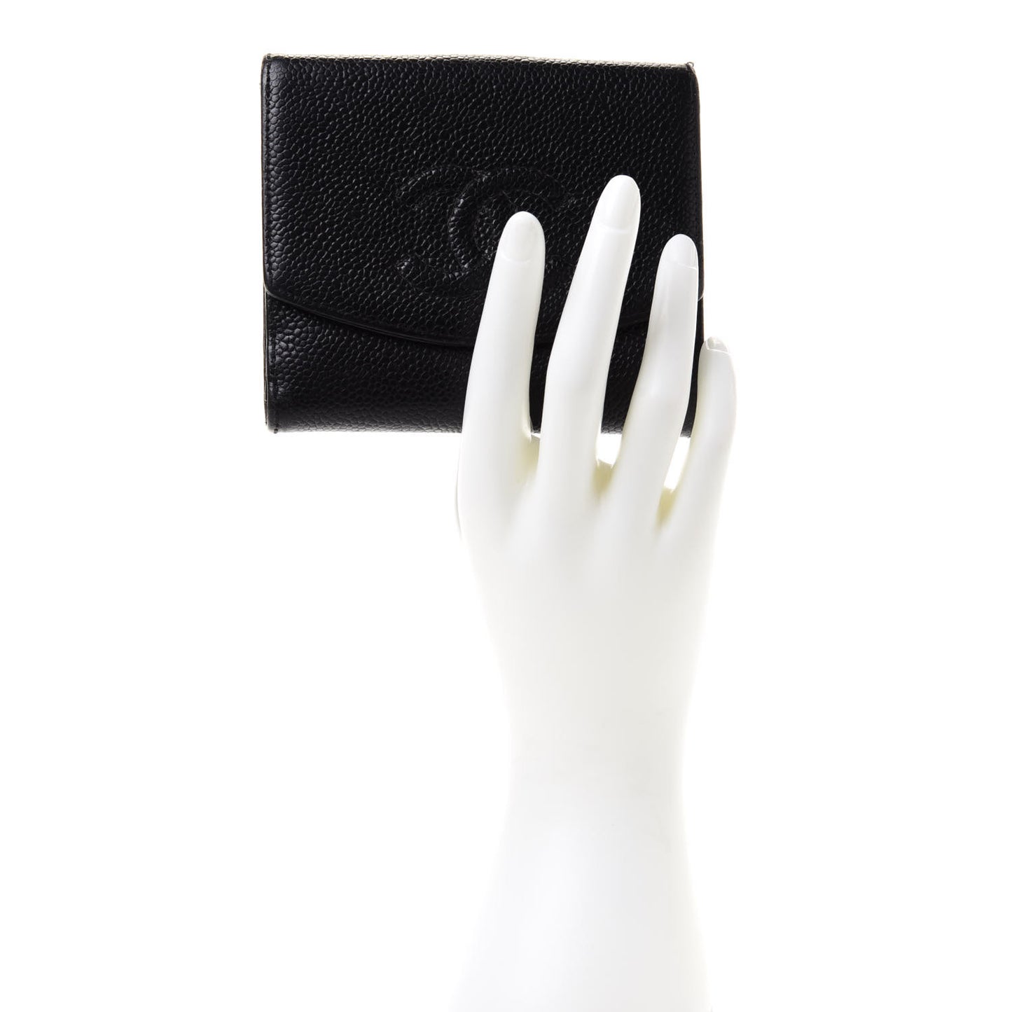 Caviar Timeless CC Flap Wallet Black
