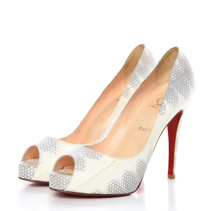 Christian Louboutin Watersnake Very Prive 120 Pumps 39.5 Roccia 3 of 12