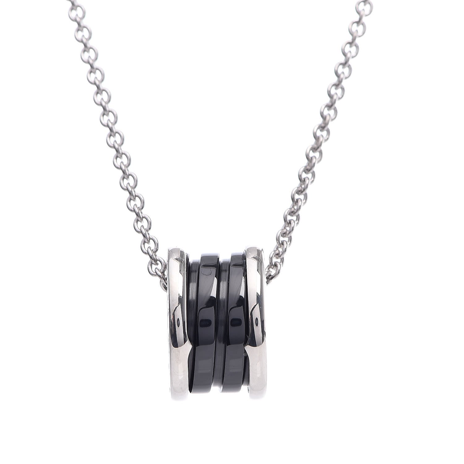 Bulgari Sterling Silver Ceramic Save The Children Pendant Necklace 4 of 7