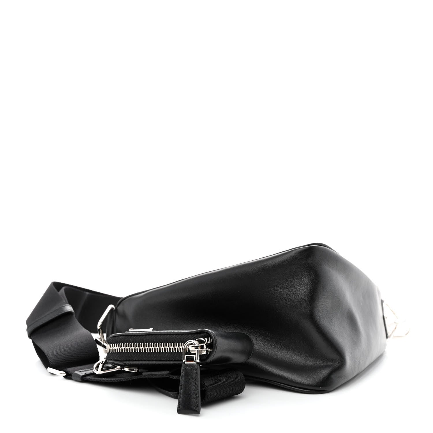 Prada Grace Lux Triangle Shoulder Bag Black 3 of 12