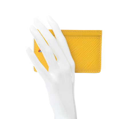 Louis Vuitton Epi Early Bird Card Holder Jonquille 2 of 6