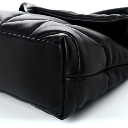 Saint Laurent Lambskin Quilted Small Loulou Puffer Monogram Chain Satchel Black 8 of 8
