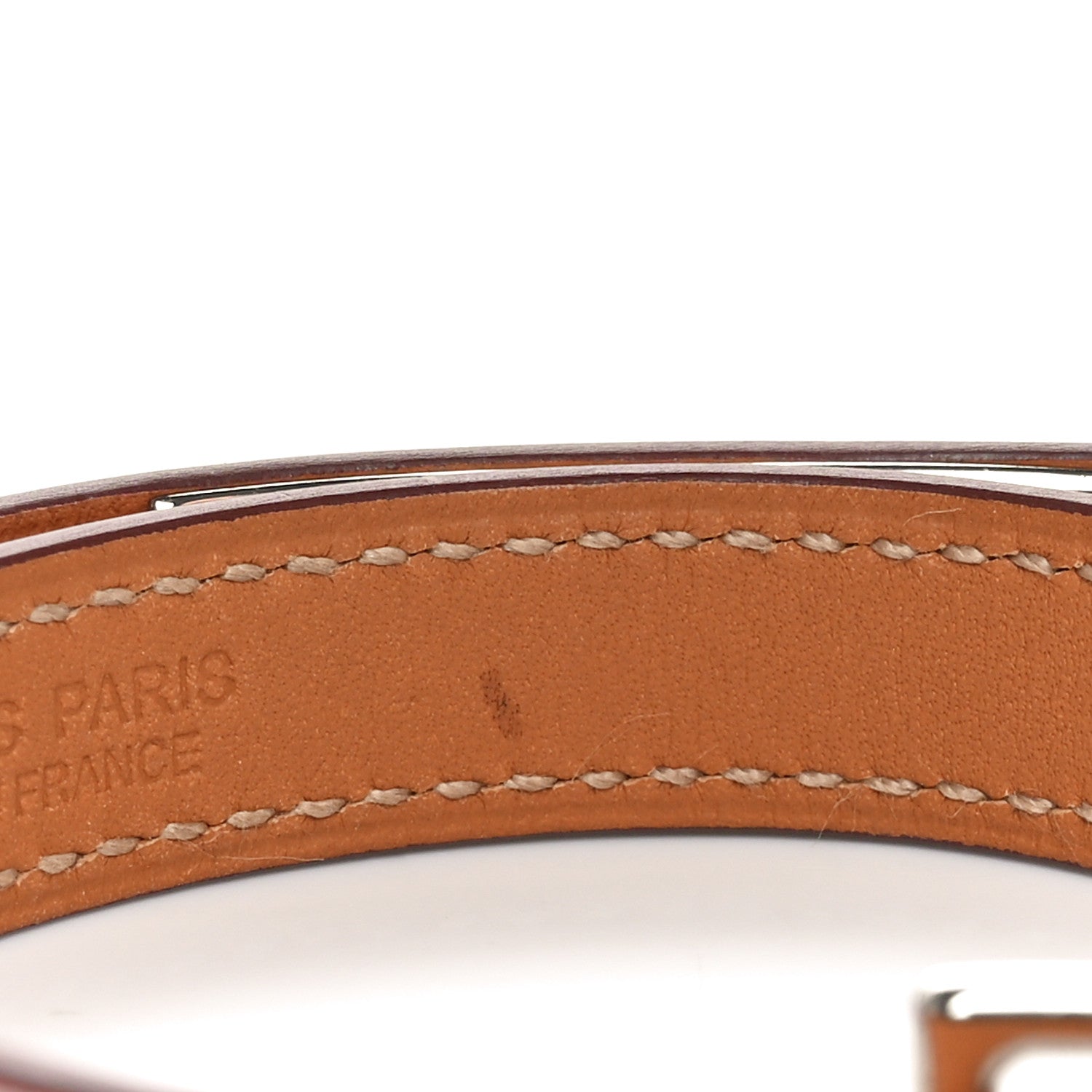 Hermes Epsom Rivale Double Tour Bracelet M Orange 7 of 8