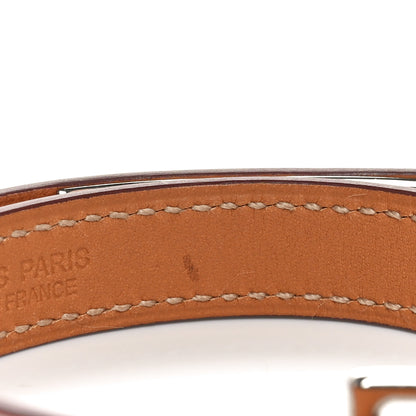 Hermes Epsom Rivale Double Tour Bracelet M Orange 7 of 8