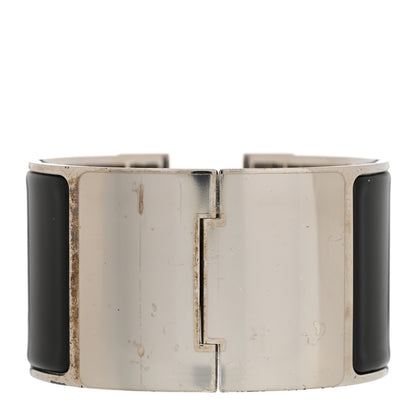 Hermes Enamel Extra Wide Clic Clac H Bracelet PM Black 3 of 5