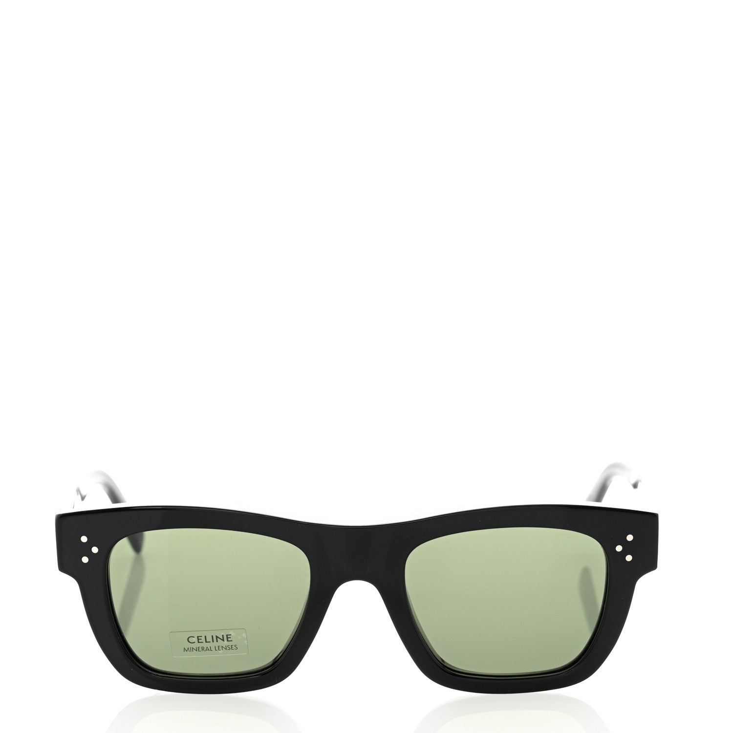 Celine Acetate Rectangular Sunglasses CL4009IN Black 2 of 6