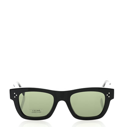 Celine Acetate Rectangular Sunglasses CL4009IN Black 2 of 6