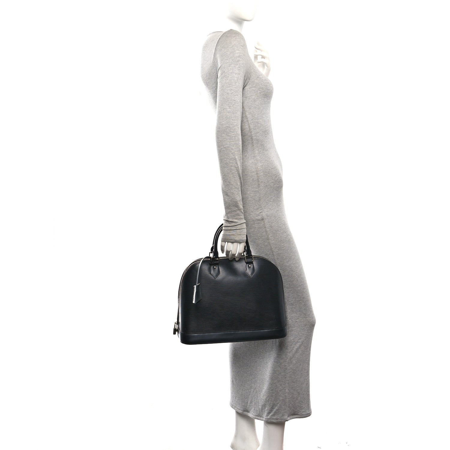 Louis Vuitton Epi Alma MM Black 2 of 9
