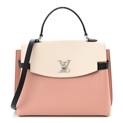 Louis Vuitton Soft Calfskin Lockme Ever Rose Ballet White Maito Black 1 of 9