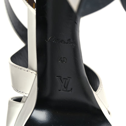 Louis Vuitton Calfskin Monogram Damier Tressage Matchmake Cross Sandals 40 White 7 of 8