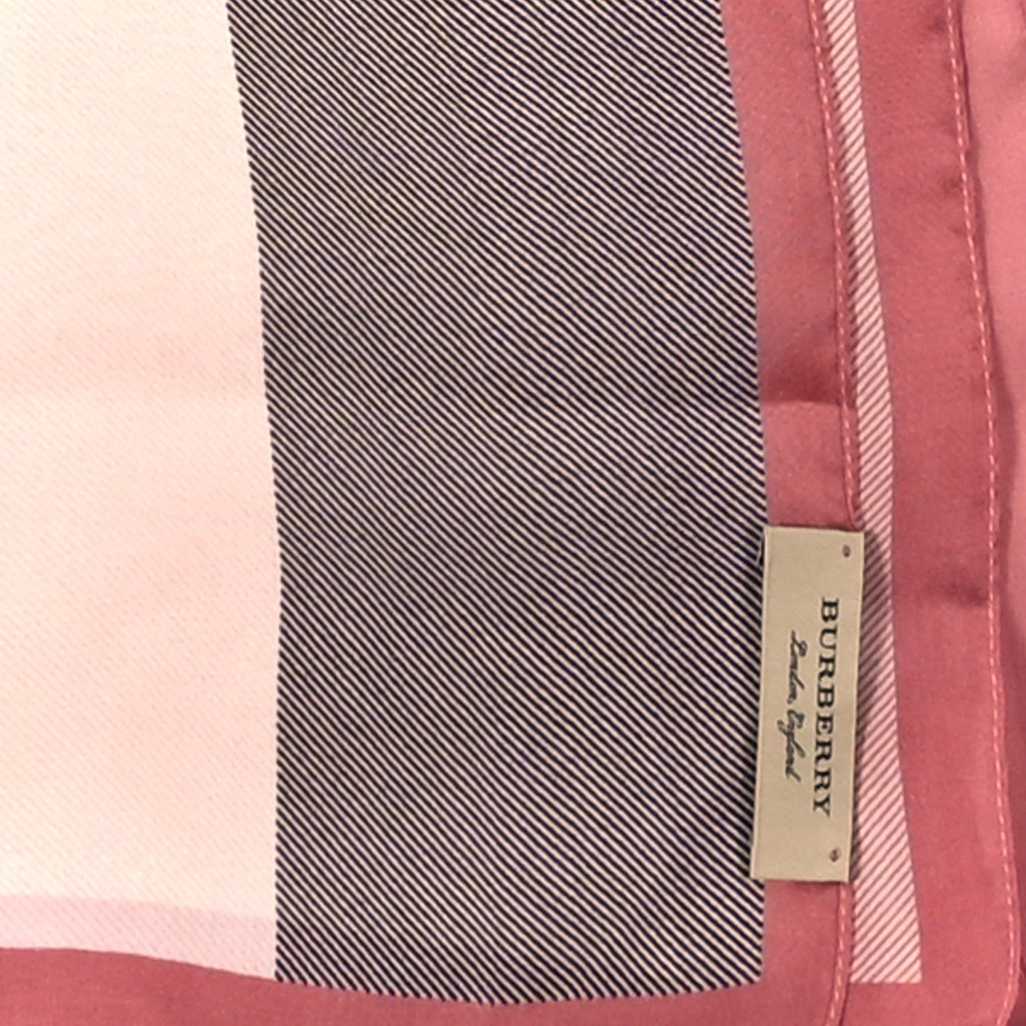 Silk Mega Check Scarf Pink