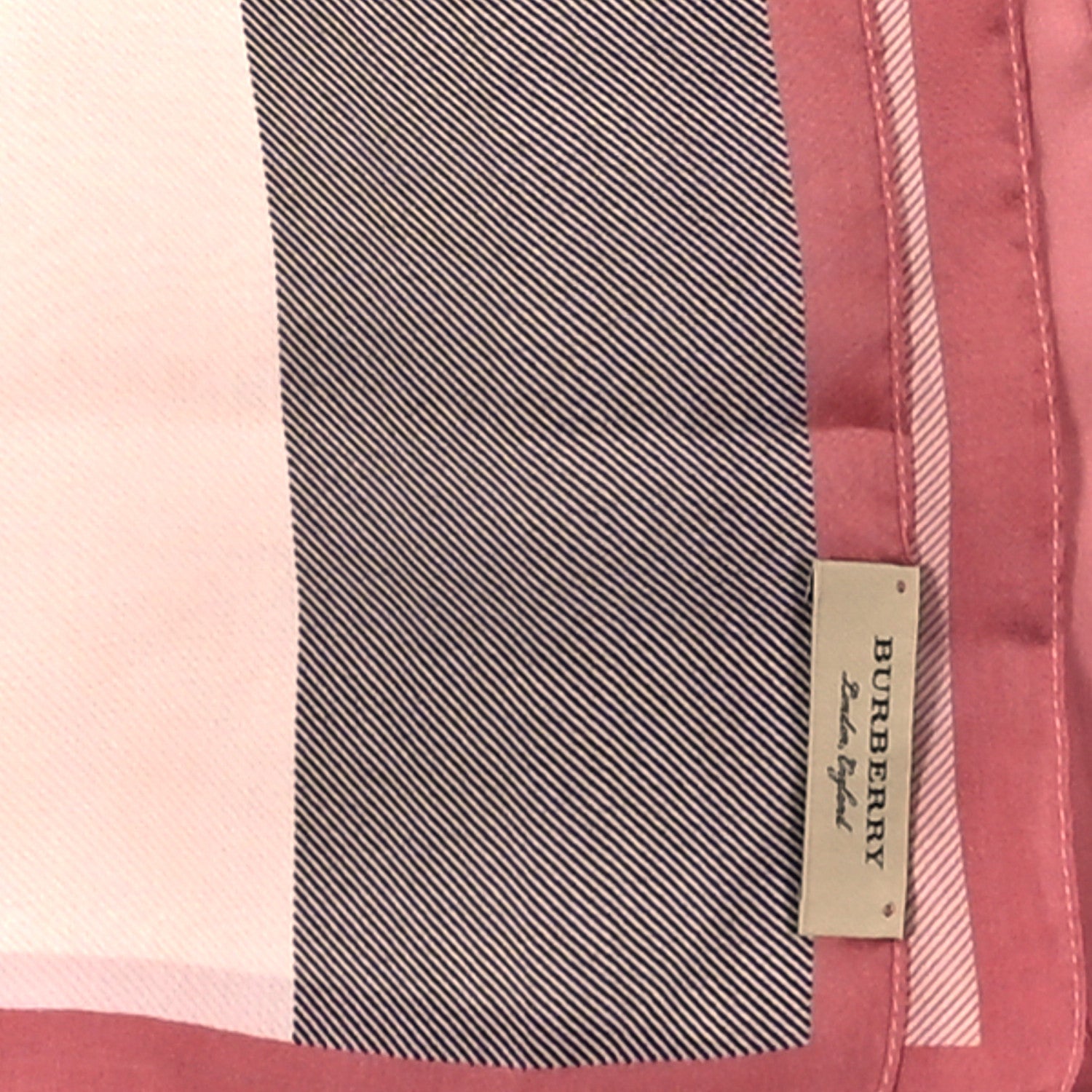 Burberry Silk Mega Check Scarf Pink 3 of 3