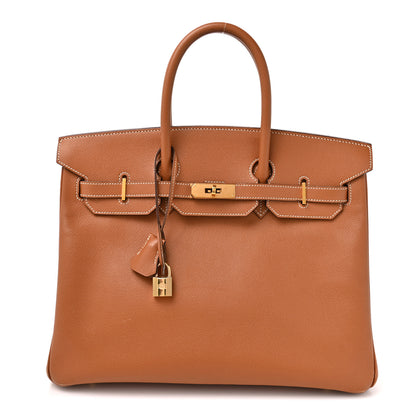 Hermes Courchevel Birkin 35 Gold 1 of 21