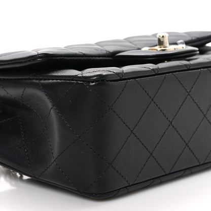 Chanel Lambskin Quilted Mini Rectangular Flap Black 9 of 11
