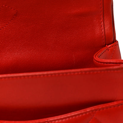 Chanel Lambskin Quilted Jumbo Double Flap Red 13 of 16
