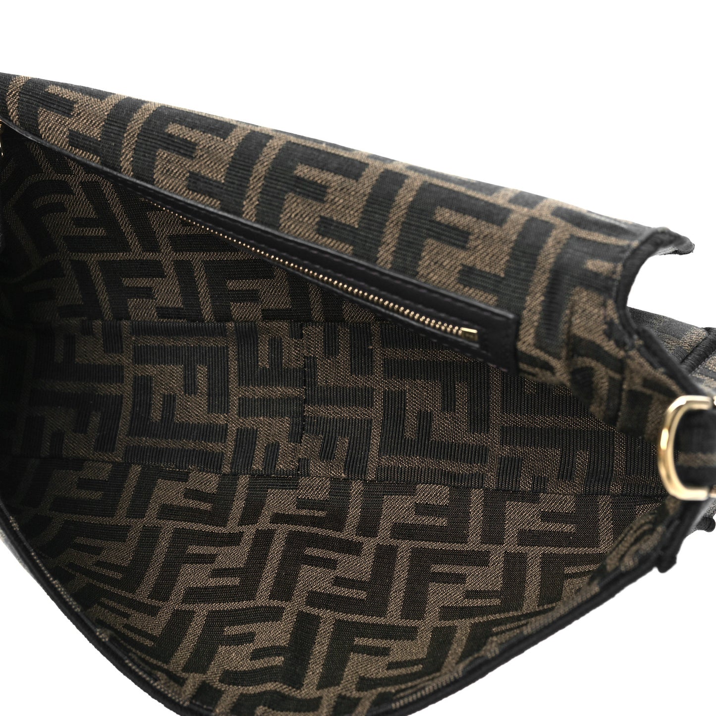 Fabric Jacquard FF 1974 Medium Baguette Tobacco Moro Black
