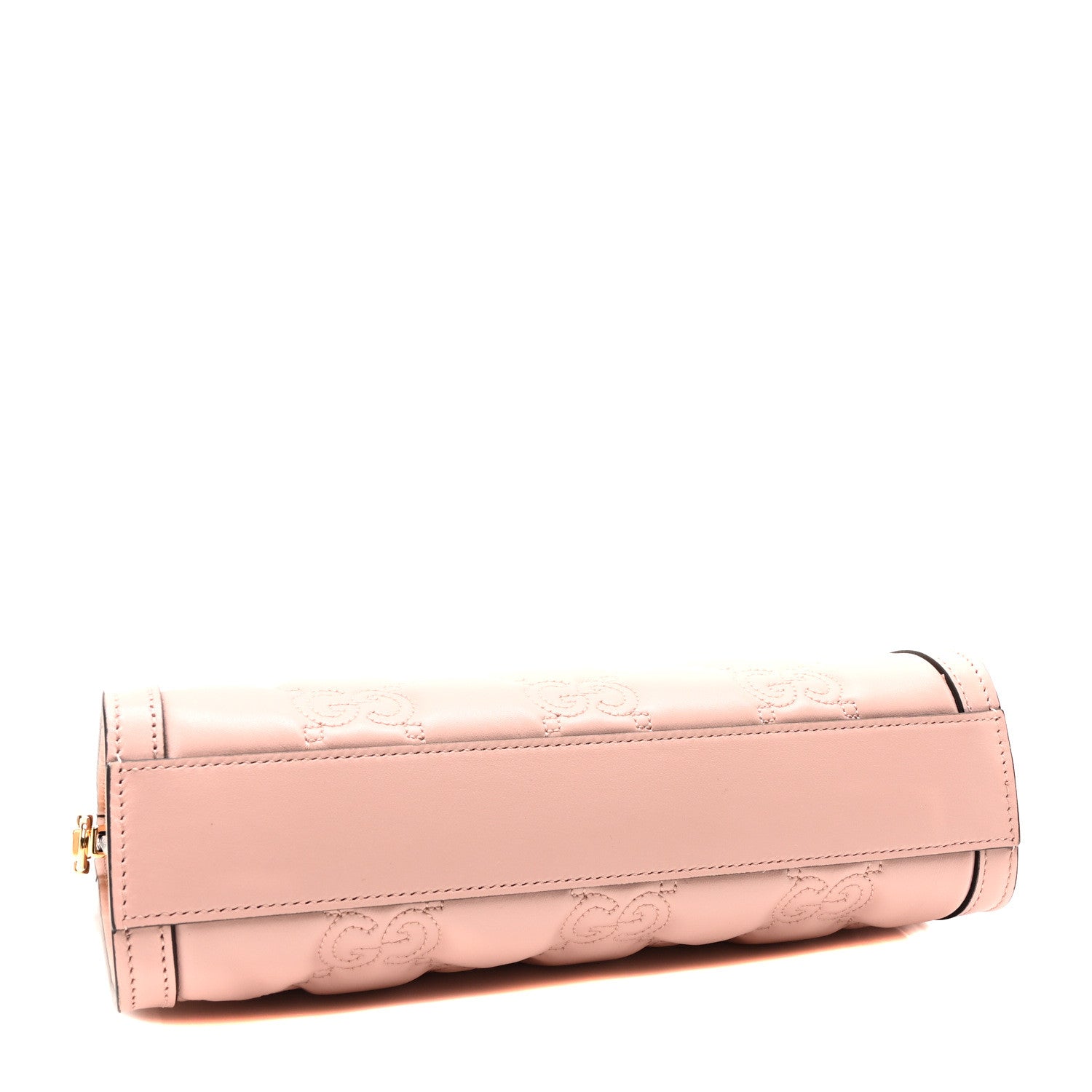Gucci Calfskin GG Matelasse Small Slim Chain Shoulder Bag Perfect Pink Natural 4 of 10
