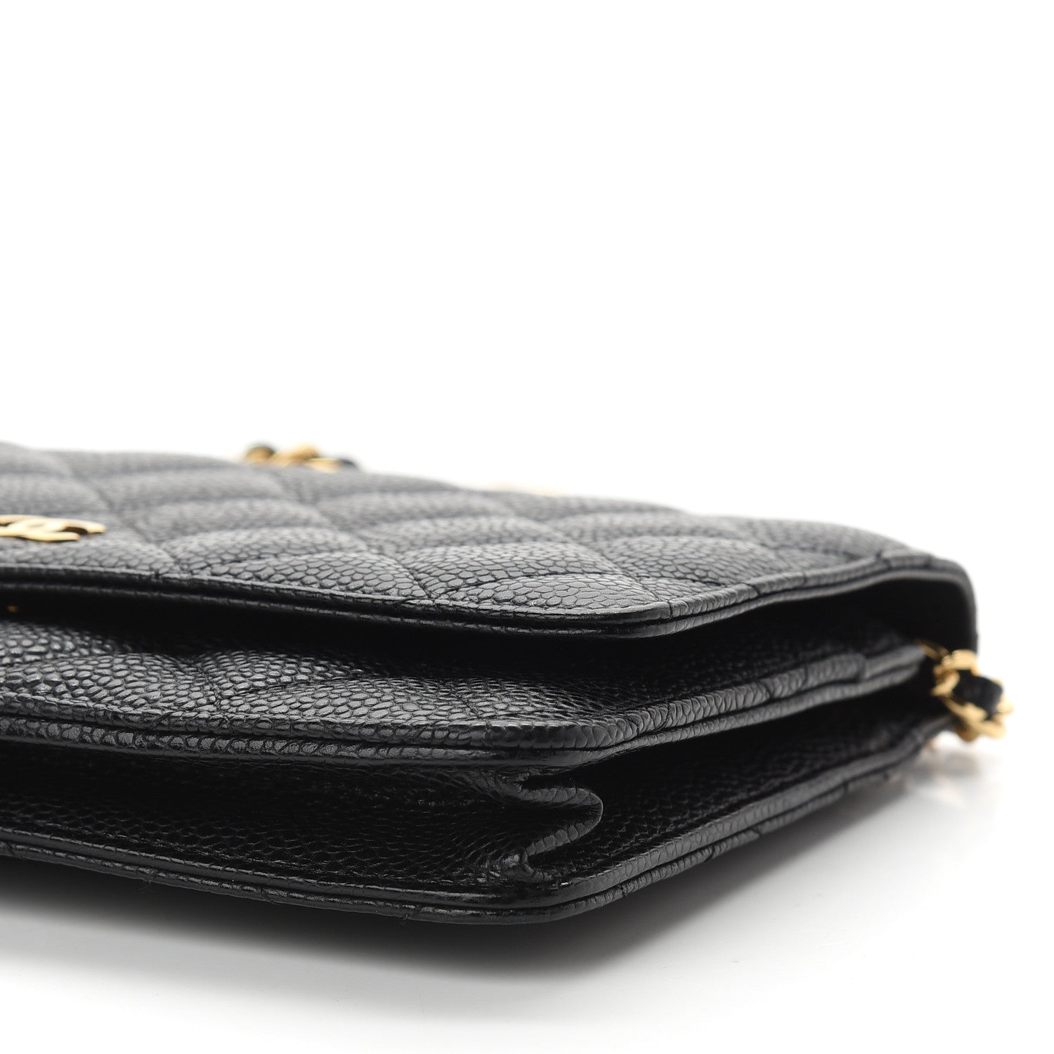Chanel Caviar Quilted Wallet On Chain WOC Black 10 of 11