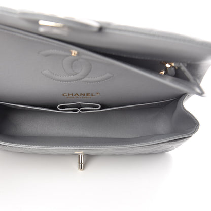 Chanel Caviar Quilted Medium Double Flap Grey 5 of 10