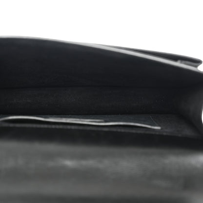 Saint Laurent Smooth Calfskin Medium Monogram Sunset Satchel Black 5 of 12