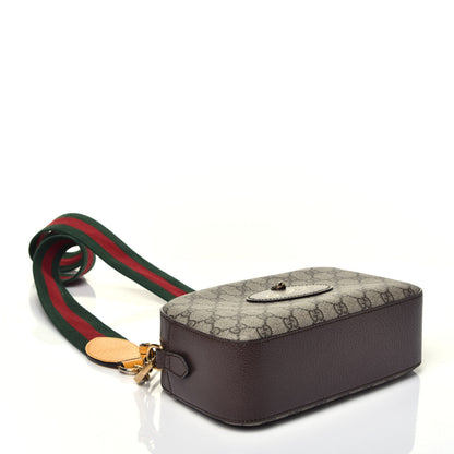 Gucci GG Supreme Monogram Web Neo Vintage Shoulder Bag Beige New Acero Crop 4 of 9