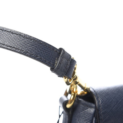 Prada Saffiano Lux Messenger Bag Baltico 15 of 16