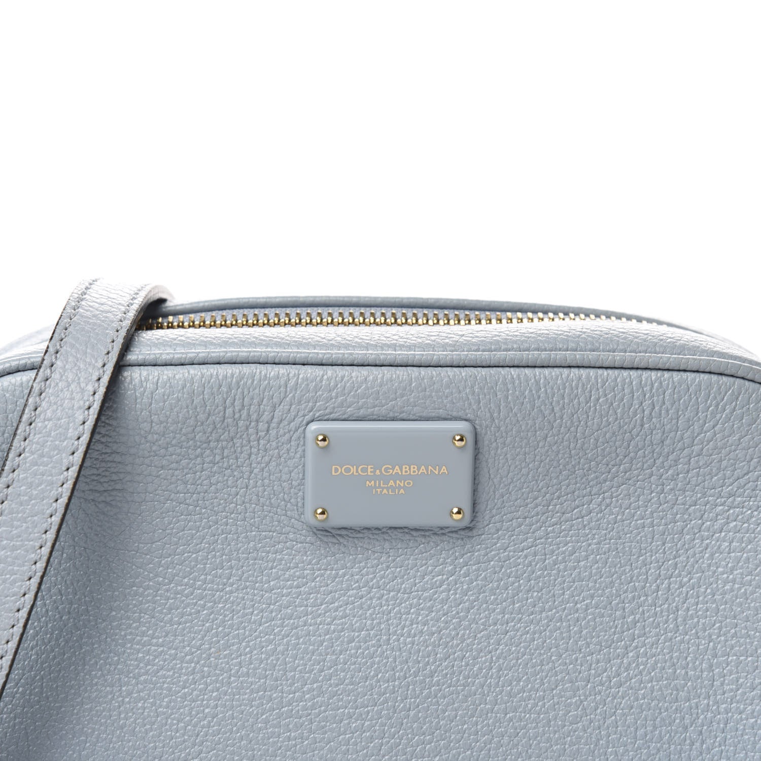 Dolce & Gabbana Calfskin Pom Pom Glam Crossbody Grey 13 of 13