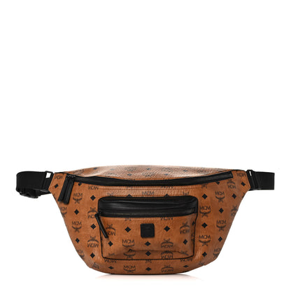 MCM Visetos Medium Belt Bag Cognac Black 1 of 10