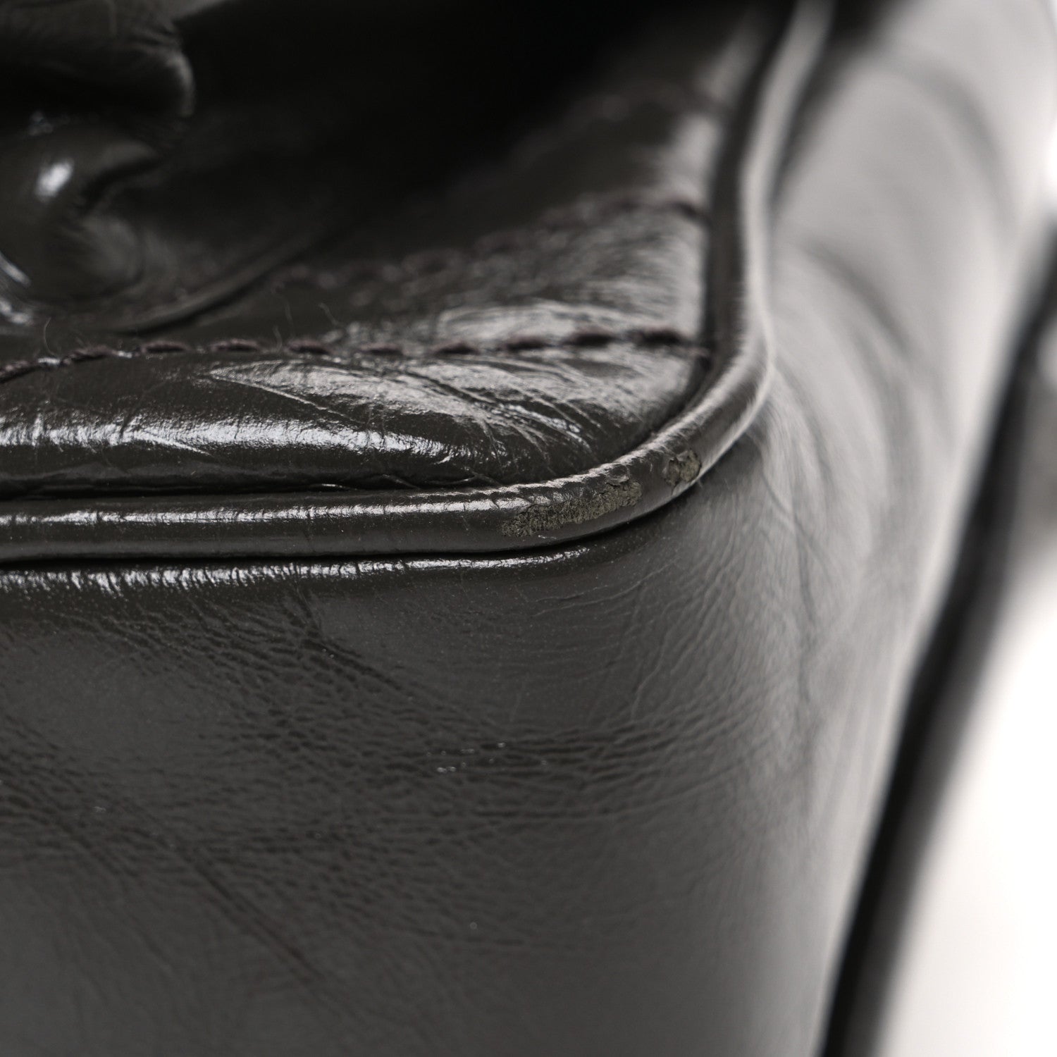 Saint Laurent Crinkled Calfskin Matelasse Monogram Medium Niki Chain Satchel Storm 12 of 12