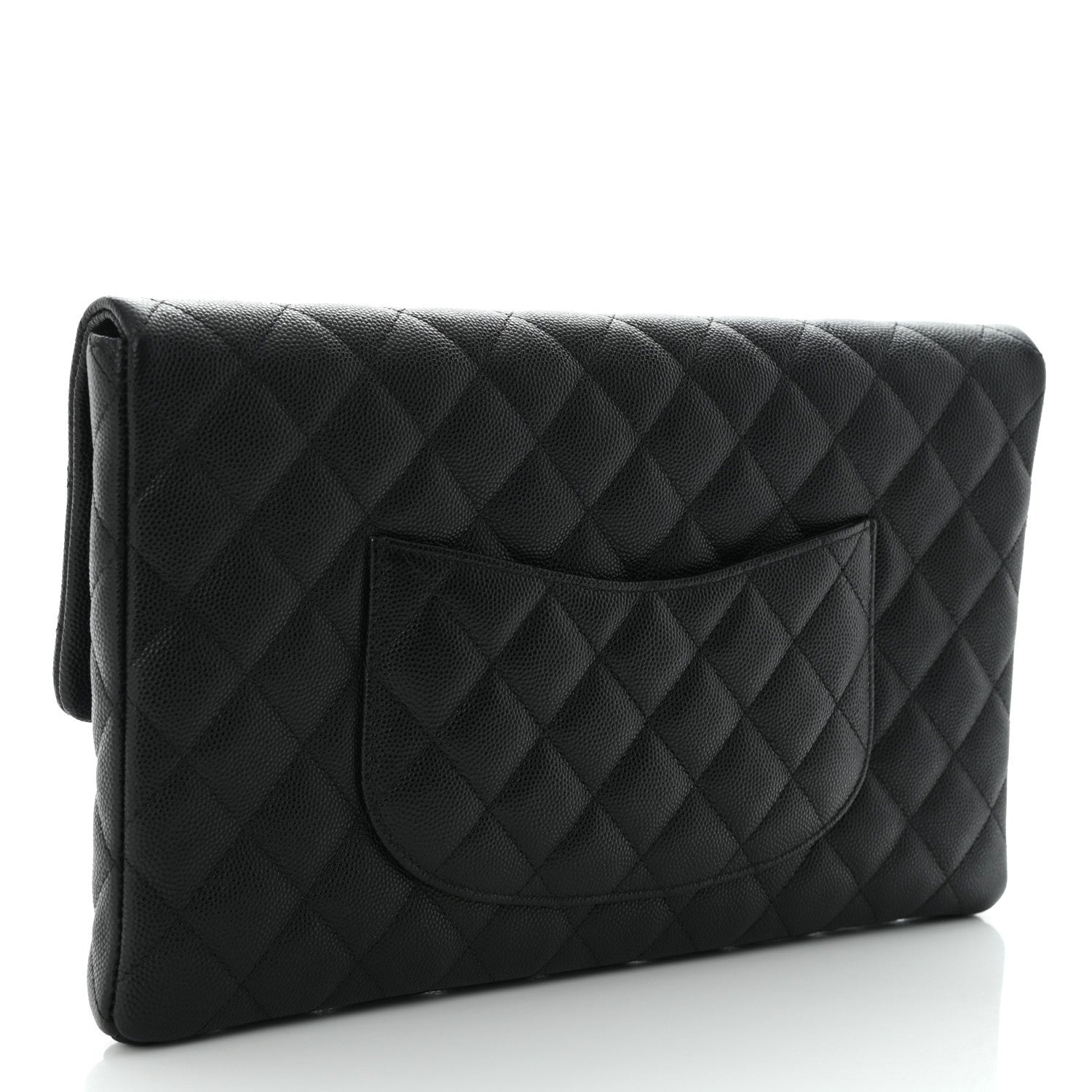 Chanel Caviar Quilted Flap Clutch Black 4 of 11