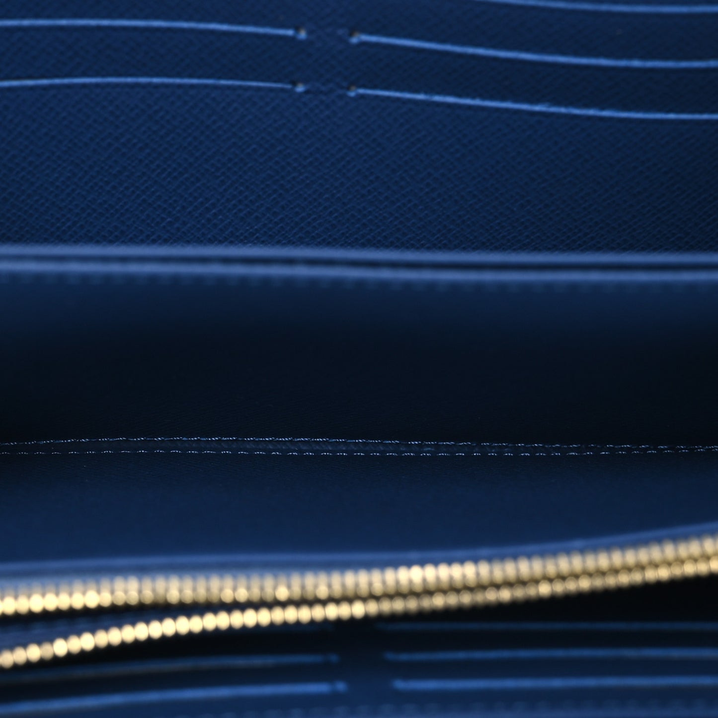 LV X TM Monogram Denim Cerises Zippy Wallet Blue