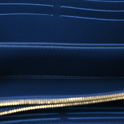 Louis Vuitton LV X TM Monogram Denim Cerises Zippy Wallet Blue 6 of 10