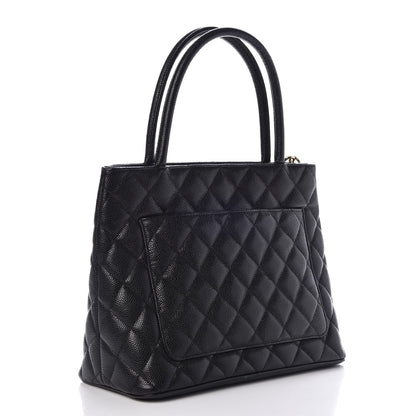 Chanel Caviar Quilted Medallion Tote Black 3 of 8